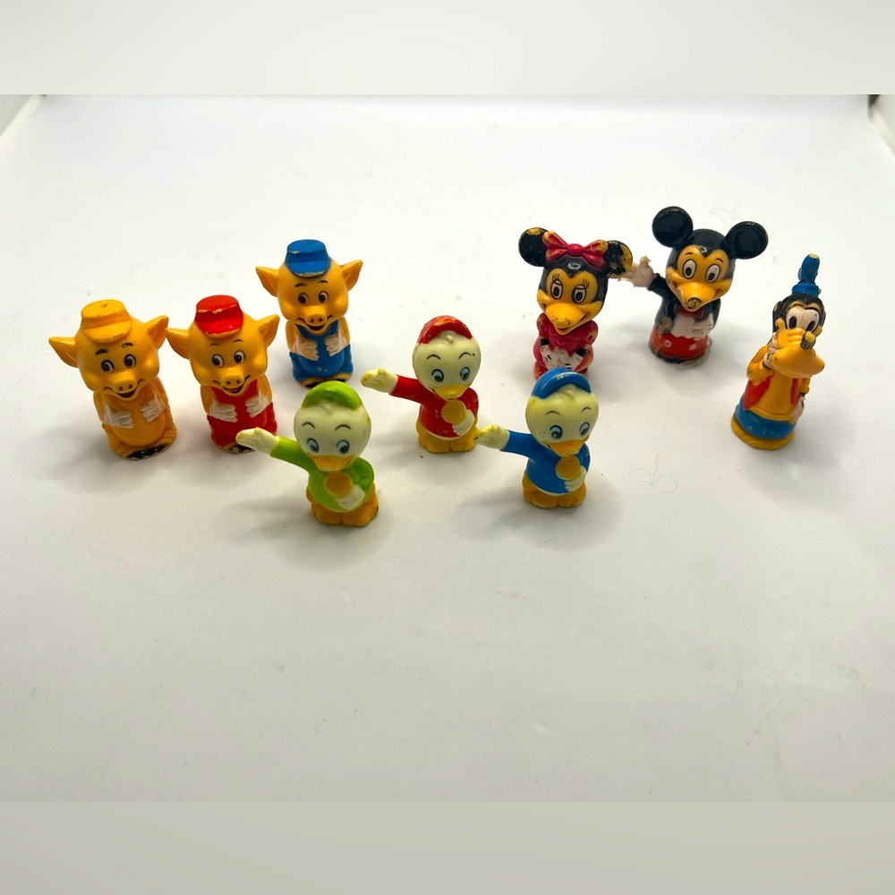 Vintage Disneyland Playmates Train Set Figures Disney 1986 Collectibles